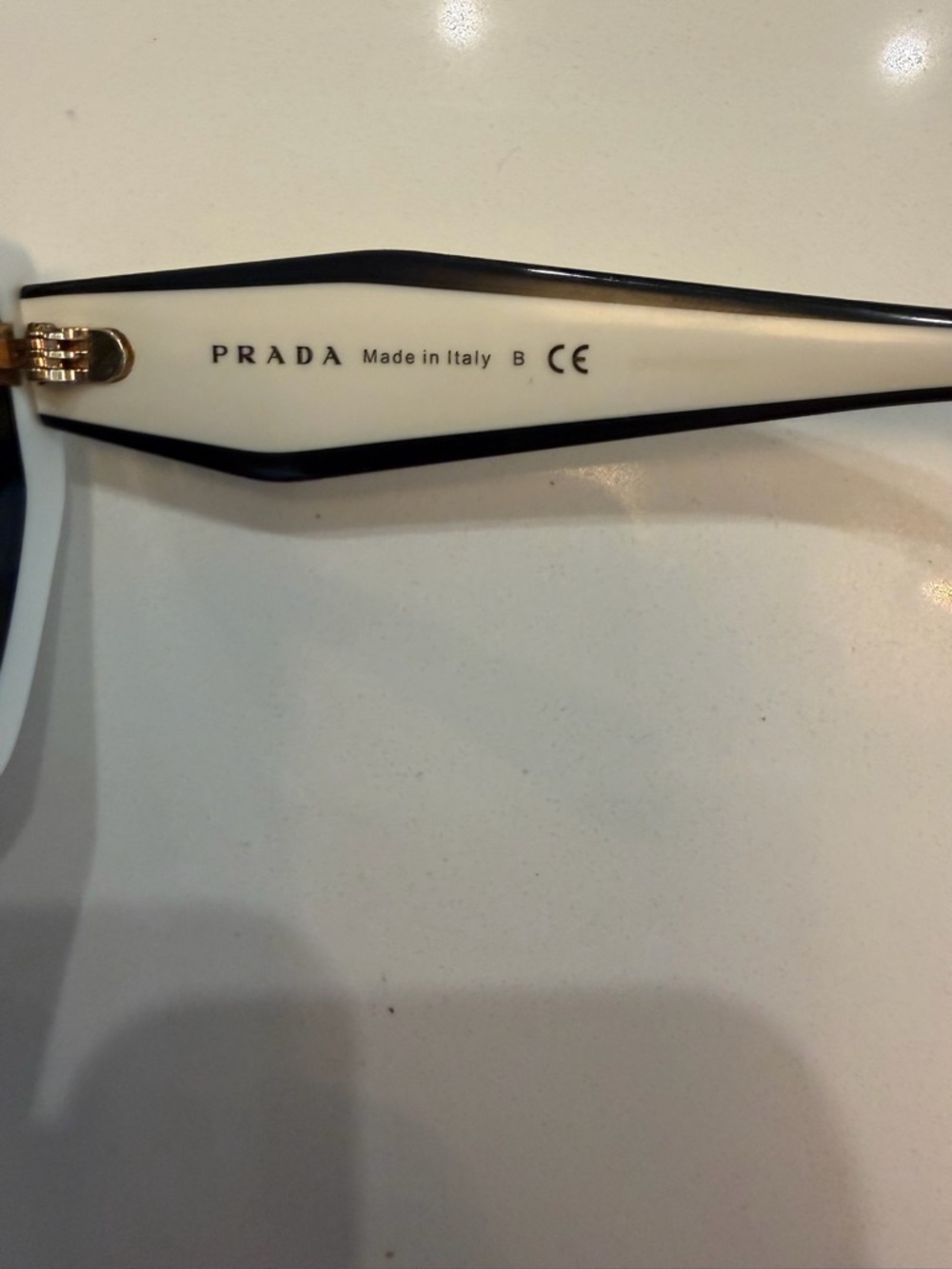 Prada Two-Tone Black & White Oversized Square Sunglasses - Picture 8 of 10